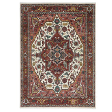 10x14 Rust, Ivory, Gold Color Hand Knotted Oushak Wool  Oriental Rug