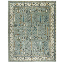 12x15 Seledon, Beige, Brown Color Hand Knotted Oushak Wool Transitional Oriental Rug