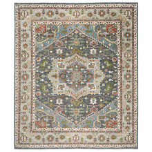 12x15 Slate, Gray, Blue Color Hand Knotted Oushak Wool  Oriental Rug
