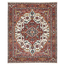 9x12 Ivory, Rust, Rose Color Hand Knotted Oushak Wool  Oriental Rug