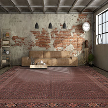 12x18 Black, Rose, Red Color Hand Knotted Sino Persian Wool & Silk Traditional Oriental Rug