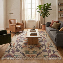 Multi Size Beige Sage Peach Color Hand Woven Kilim Jute Traditional Oriental Rug