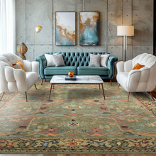 Multi Size Sage Pistachio Blush Color Hand Tufted  Wool Traditional Oriental Rug