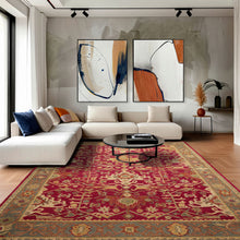 Multi Size Crimson Aqua Beige Color Hand Tufted  Wool Traditional Oriental Rug