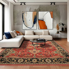 Multi Size Coral Charcoal Peach Color Hand Tufted  Wool Traditional Oriental Rug