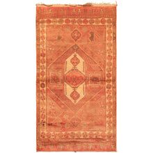 5x8 Rust, Beige, Rose Color Hand Knotted Turkish Oushak Wool Traditional Oriental Rug