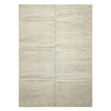 9x12 Tone on Tone Faded Seafoam, , Color Hand Knotted Tibetan Wool & Pure Silk Modern & Contemporay Oriental Rug