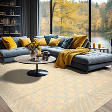 8x10'8'' Hand Knotted Wool Ivory, Beige Premium Tibetan Transitional Tibetano Designer Rug