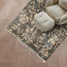4x6 Olive, Green, Teal Color Hand Knotted Tibetan Wool Modern & Contemporary Oriental Rug