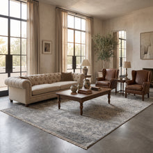 8x10 Aqua, Silver, Gray Color Hand Knotted Sherpa Wool & Bamboo Silk Modern & Contemporary Oriental Rug