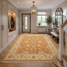 8x10 Caramel, Beige, Taupe Color Hand Knotted Soumak Wool Traditional Oriental Rug
