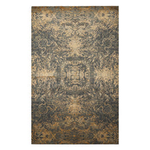 6x9 Gray, Slate, Caramel Color Hand Knotted Sherpa Bamboo Silk & Wool Modern Oriental Rug