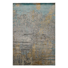 6x9 Taupe, Gray, Beige Color Hand Loomed Sherpa Wool & Bamboo Silk  Oriental Rug