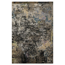 6x9 Gray, Beige, Teal Color Hand Knotted Sherpa Wool & Bamboo Silk Modern Oriental Rug