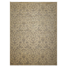 9x12 Beige, Brown, Color Hand Knotted Peshawar Wool Transitional Oriental Rug