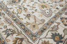 loomBloom Multi Size Ivory Hand Tufted Handmade Modern & Contemporary Floral Wool Oriental Area Rug