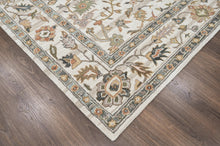 loomBloom Multi Size Ivory Hand Tufted Handmade Modern & Contemporary Floral Wool Oriental Area Rug