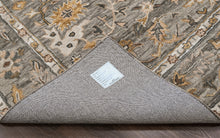 loomBloom Multi Size Slate Hand Tufted Handmade Modern & Contemporary Floral Wool Oriental Area Rug