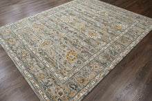 loomBloom Multi Size Slate Hand Tufted Handmade Modern & Contemporary Floral Wool Oriental Area Rug