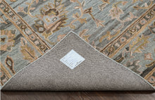 loomBloom Multi Size Aqua Hand Tufted Handmade Modern & Contemporary Floral Wool Oriental Area Rug