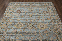 loomBloom Multi Size Aqua Hand Tufted Handmade Modern & Contemporary Floral Wool Oriental Area Rug