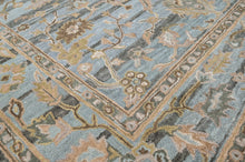 loomBloom Multi Size Aqua Hand Tufted Handmade Modern & Contemporary Floral Wool Oriental Area Rug