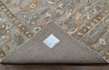 loomBloom Multi Size Sky Blue Hand Tufted Handmade Modern & Contemporary Floral Wool Oriental Area Rug