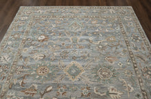 loomBloom Multi Size Sky Blue Hand Tufted Handmade Modern & Contemporary Floral Wool Oriental Area Rug