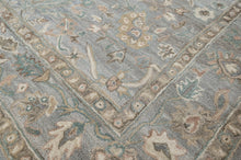 loomBloom Multi Size Sky Blue Hand Tufted Handmade Modern & Contemporary Floral Wool Oriental Area Rug