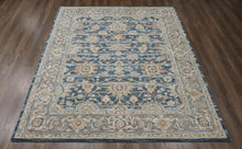 loomBloom Multi Size Blue Hand Tufted Handmade Modern & Contemporary Floral Wool Oriental Area Rug
