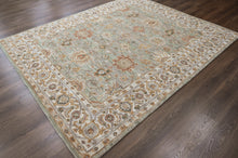 loomBloom Multi Size Mint Green Hand Tufted Handmade Modern & Contemporary Floral Wool Oriental Area Rug