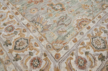 loomBloom Multi Size Mint Green Hand Tufted Handmade Modern & Contemporary Floral Wool Oriental Area Rug