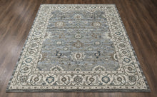 loomBloom Multi Size Light Blue Hand Tufted Handmade Modern & Contemporary Floral Wool Oriental Area Rug