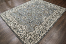 loomBloom Multi Size Light Blue Hand Tufted Handmade Modern & Contemporary Floral Wool Oriental Area Rug