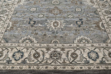 loomBloom Multi Size Light Blue Hand Tufted Handmade Modern & Contemporary Floral Wool Oriental Area Rug