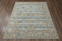 loomBloom Multi Size Blue Hand Tufted Handmade Modern & Contemporary Floral Wool Oriental Area Rug