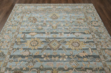 loomBloom Multi Size Blue Hand Tufted Handmade Modern & Contemporary Floral Wool Oriental Area Rug