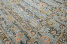 loomBloom Multi Size Blue Hand Tufted Handmade Modern & Contemporary Floral Wool Oriental Area Rug