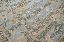 loomBloom Multi Size Blue Hand Tufted Handmade Modern & Contemporary Floral Wool Oriental Area Rug