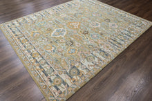 loomBloom Multi Size Olive Green Hand Tufted Handmade Modern & Contemporary Floral Wool Oriental Area Rug