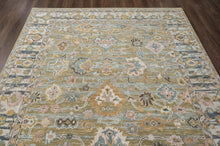 loomBloom Multi Size Olive Green Hand Tufted Handmade Modern & Contemporary Floral Wool Oriental Area Rug