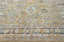 loomBloom Multi Size Olive Green Hand Tufted Handmade Modern & Contemporary Floral Wool Oriental Area Rug
