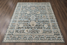 loomBloom Multi Size Blue Hand Tufted Handmade Modern & Contemporary Floral Wool Oriental Area Rug