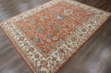 loomBloom Multi Size Rust Hand Tufted Handmade Modern & Contemporary Floral Wool Oriental Area Rug