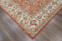 loomBloom Multi Size Rust Hand Tufted Handmade Modern & Contemporary Floral Wool Oriental Area Rug