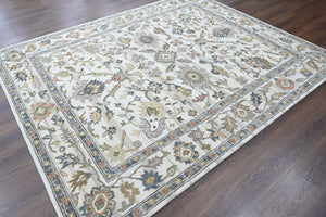 Multi Size Ivory Gray Blue Color Hand Tufted Handmade Wool Modern & Contemporary Oriental Rug