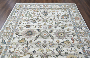 Multi Size Ivory Gray Blue Color Hand Tufted Handmade Wool Modern & Contemporary Oriental Rug