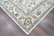 Multi Size Ivory Gray Blue Color Hand Tufted Handmade Wool Modern & Contemporary Oriental Rug