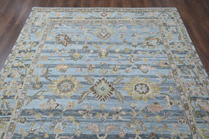 Multi Size Aqua Gray Brown Color Hand Tufted Handmade Wool Modern & Contemporary Oriental Rug