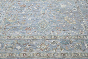 Multi Size Sky Blue Turquoise Beige Color Hand Tufted Handmade Wool Modern & Contemporary Oriental Rug